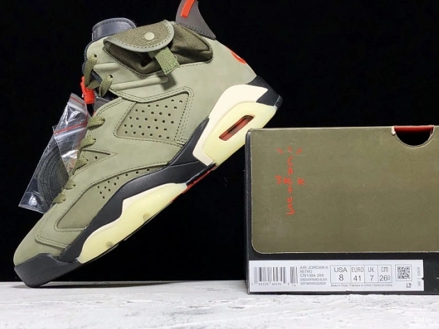 Bmlin Medium 6 Jordan Olive x Scott Air CN1084-200 Travis 0706